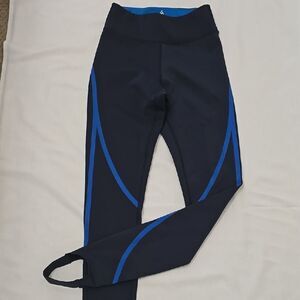 PURITY Stylish navy and blue leggings small